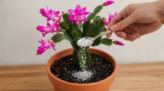 Une cuillère à café de cet engrais maison et votre cactus de Noël va refleurir pendant des semaines