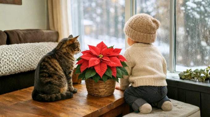 Cette plante de No&euml;l que tout le monde ach&egrave;te en d&eacute;cembre peut devenir un vrai danger pour les enfants et les animaux