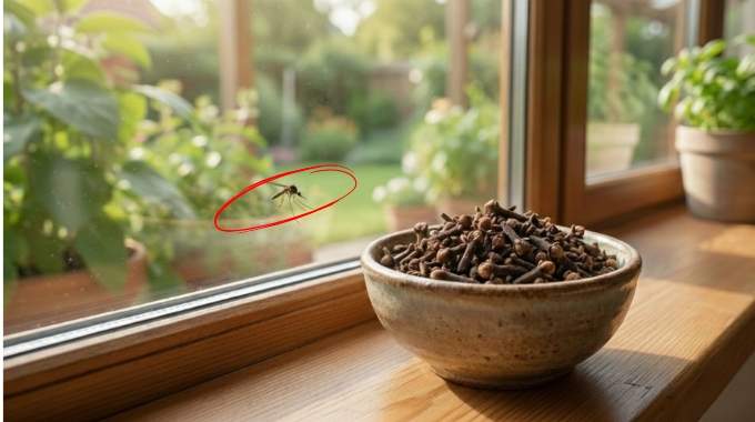 Une simple coupelle de clous de girofle prot&egrave;ge toute la maison des moustiques