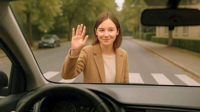 Remercier les automobilistes au passage pi&eacute;ton : ce que &ccedil;a r&eacute;v&egrave;le sur votre personnalit&eacute; (selon les psychologues)