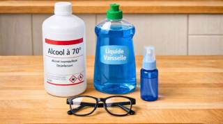 La recette que les opticiens ne veulent pas partager : le nettoyant pour lunettes 100% efficace &agrave; faire soi-m&ecirc;me