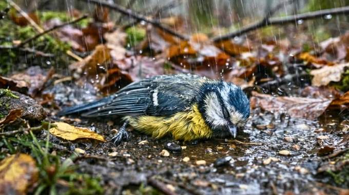 M&eacute;sanges en d&eacute;tresse sous la pluie : le geste anodin au jardin qui les tue &agrave; petit feu