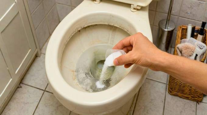 &Agrave; mettre chaque soir dans le fond des toilettes : la solution simple pour &eacute;viter que la cuvette ne noircisse avec le temps