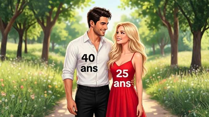 Cette relation avec un homme de 40 ans et une femme de 25 ans est-elle vraiment saine ?