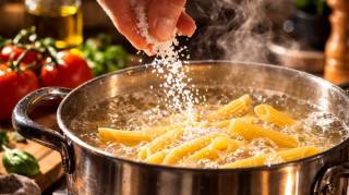 Pourquoi saler l'eau froide des p&acirc;tes est une h&eacute;r&eacute;sie culinaire (et le secret pour un go&ucirc;t parfait