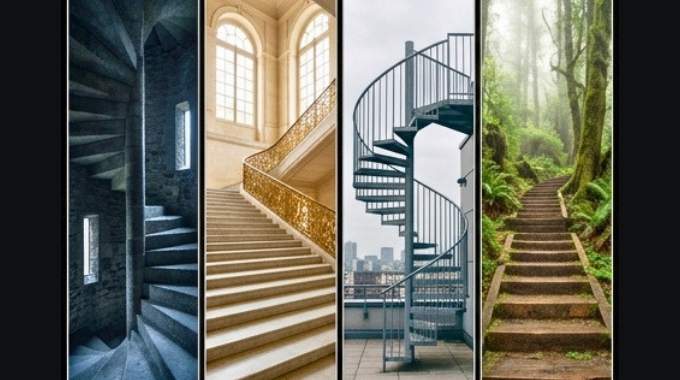 Quel escalier monteriez-vous en premier ? Un test psychologique par l&rsquo;image