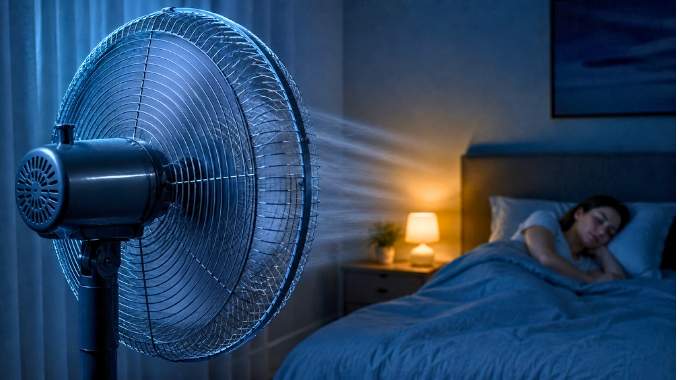 Combien co&ucirc;te un ventilateur allum&eacute; la nuit