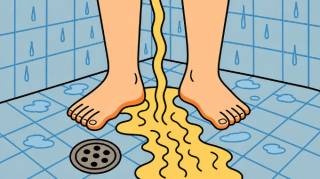 Si vous faites pipi sous la douche voici la signification