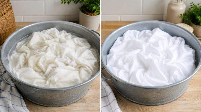 La vieille astuce de grand-m&egrave;re pour blanchir le linge - et le rendre comme neuf