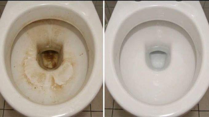 Fond de toilettes entartr&eacute; : le secret naturel pour tout nettoyer sans frotter