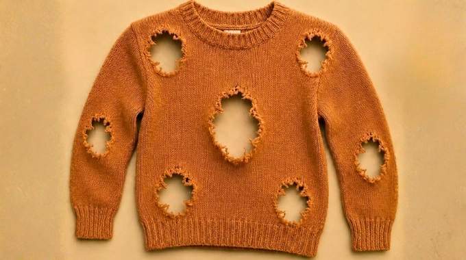 Combien de trous y a-t-il dans ce pull ? 99% des gens &eacute;chouent