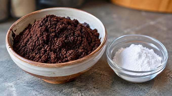 M&eacute;langer du marc de caf&eacute; et du bicarbonate de soude : un rem&egrave;de de grand-m&egrave;re tr&egrave;s populaire