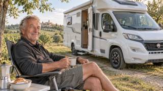 &Agrave; 69 ans cet ancien routier vit en camping-car Fiat Ducato avec 2000&euro; de retraite : "Je ne paie jamais un stationnement"