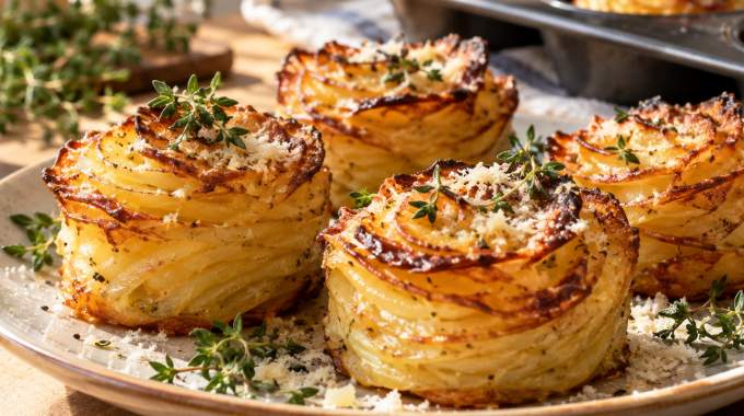 Je fais mon millefeuille de pommes de terre chaque fois que je re&ccedil;ois, il a d&eacute;tr&ocirc;n&eacute; le gratin depuis des mois