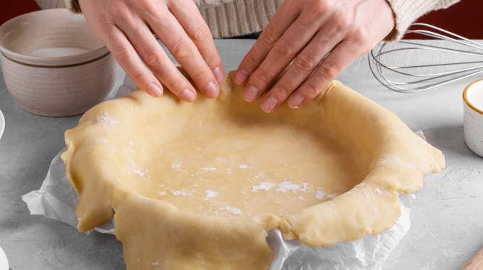 Pâte à tarte prête en 1 minute : la "méthode de la boîte" avec 3 ingrédients et même pas de beurre