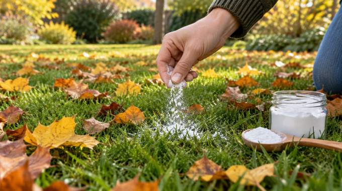 Pourquoi saupoudrer du bicarbonate de soude sur la pelouse en octobre peut faire la diff&eacute;rence