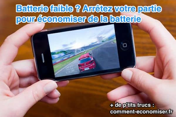 Arrêtez de jouer pour économiser la batterie iPhone