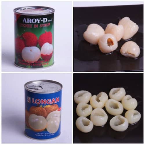 fruits exotiques en conserve