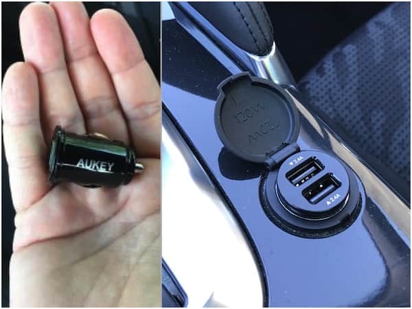 Chargeur 2 ports usb pour voiture