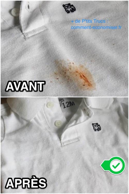 commet détacher tache tenace avec savon noir avant après