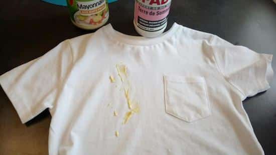 commentenlever tache de mayonnaise vetement