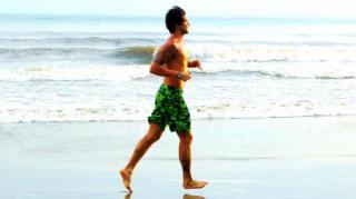 courir sur la plage