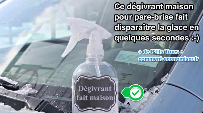 Spray Dégivrant Pour Pare-brise Voiture - Élimine Rapidement Glace Et Givre, Antigel Longue Durée, Sans Abîmer La Peinture