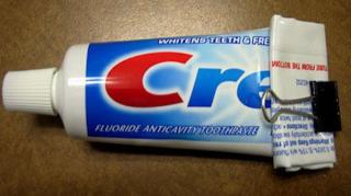 dentifrice bout tube