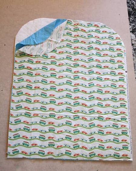 disposez les pièces de tissu les unes sur les autres