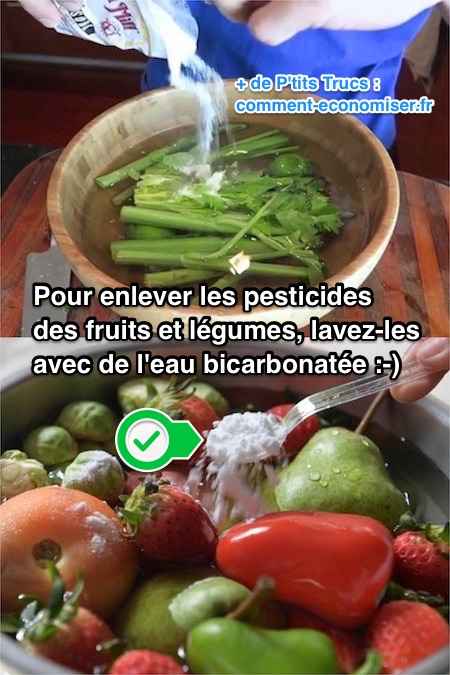 lavez vos légumes avec du bicarbonate