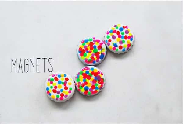 magnets pour frigo capsule