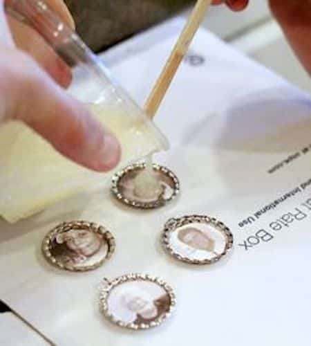 aimant avec photo dans capsule