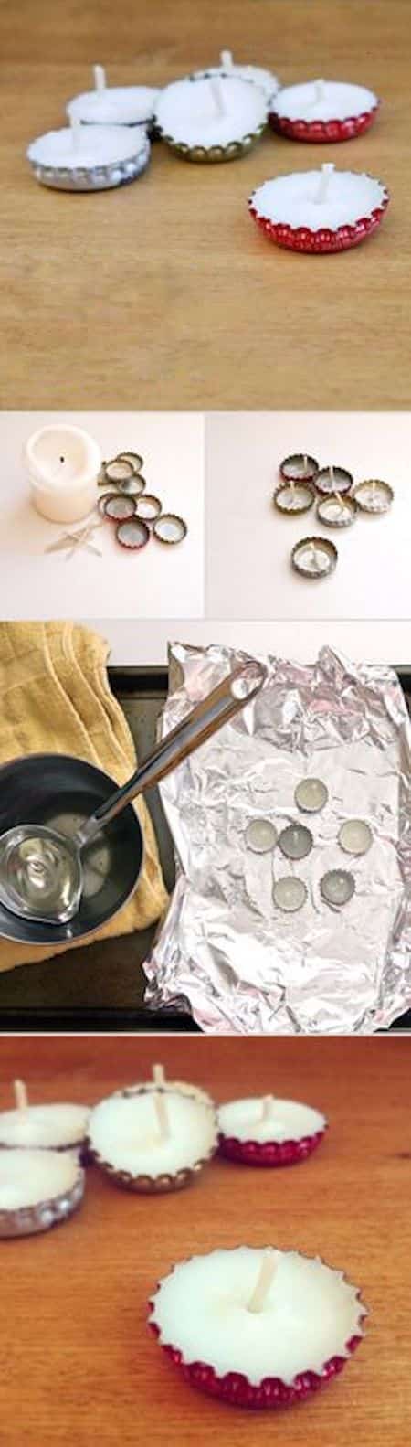 mini bougie diy dans capsule