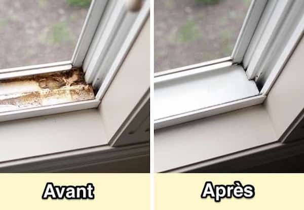 décrasser rail fenêtre naturel