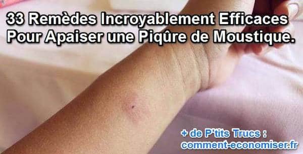 Quels sont les meilleurs remèdes pour soigner les piqûres de moustique ?