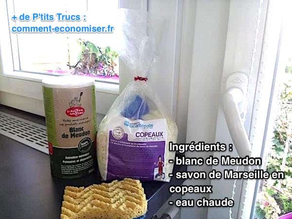 blanc meudon et savon marseille vitres sans traces