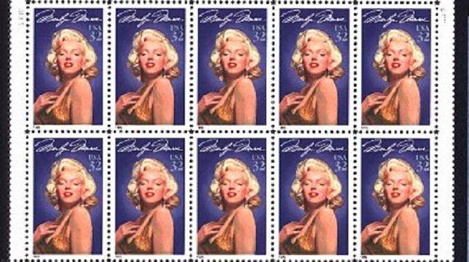 Des timbres de marilyn monroe